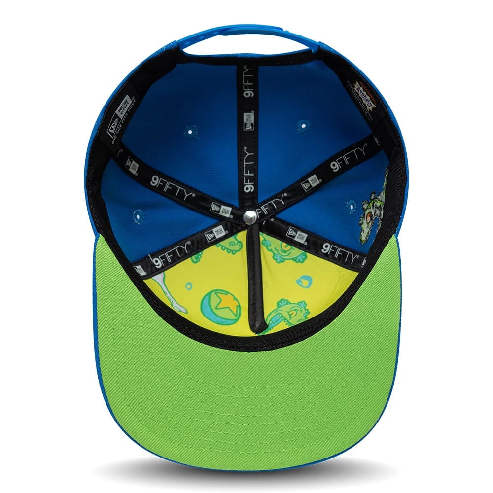 Pictured is this Rugrats 9FIFTY A-Frame Snapback cap in blue. 2