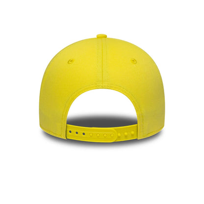 Pictured is this Citrus Miami & Madrid Race Special Visa Cash App Racing Bulls 9FORTY Adjustable cap in pastel yellow. 4