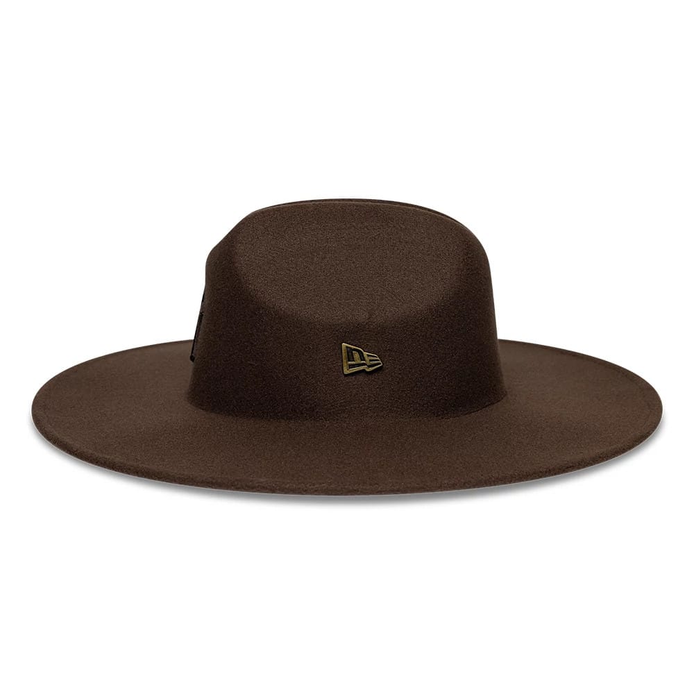 Pictured is this MLB New York Yankees Wide Brim Fedora Cowboy hat in dark brown. 3