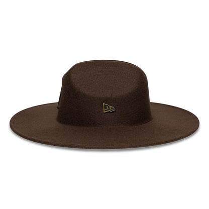 Pictured is this MLB New York Yankees Wide Brim Fedora Cowboy hat in dark brown. 3