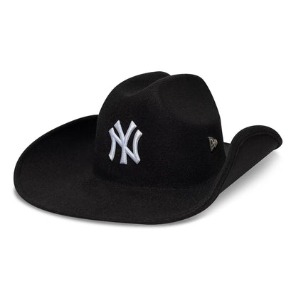 Pictured is this MLB New York Yankees Wide Brim Fedora Cowboy hat in black. 6