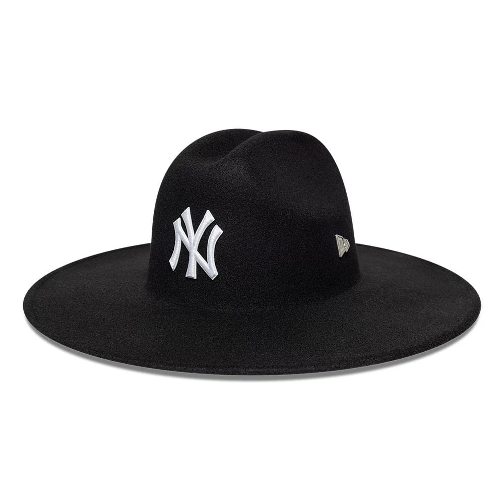 帽子 NEW ERA New York YANKEES LONG BRIM HAT L MLB New York Yankees Black Wide Brim Fedora Cowboy Hat | NEC EU