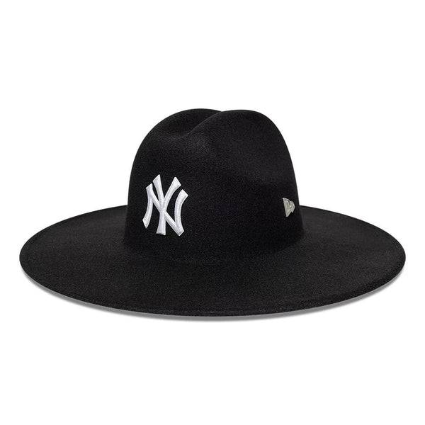 Pictured is this MLB New York Yankees Wide Brim Fedora Cowboy hat in black. 1