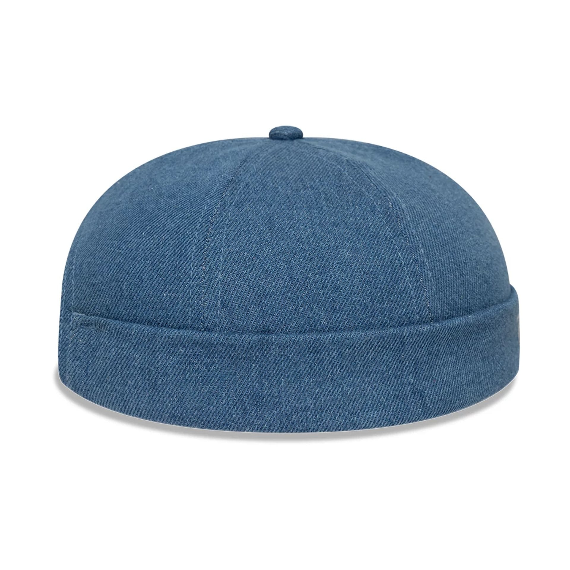 Pictured is this MLB Denim Skully New York Yankees Docker cap in pastel blue. 7