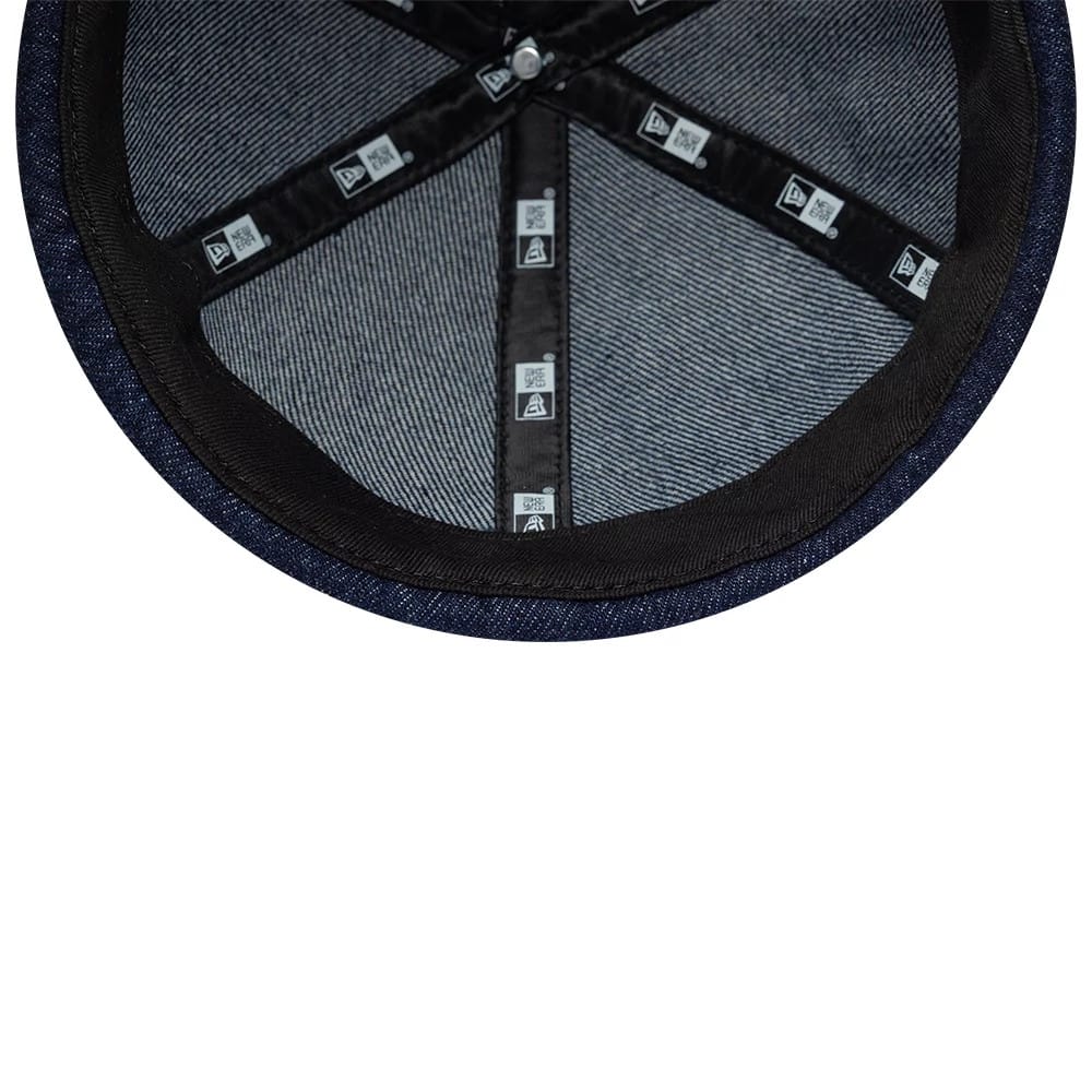 Pictured is this MLB Denim Skully New York Yankees Docker cap in navy. 9