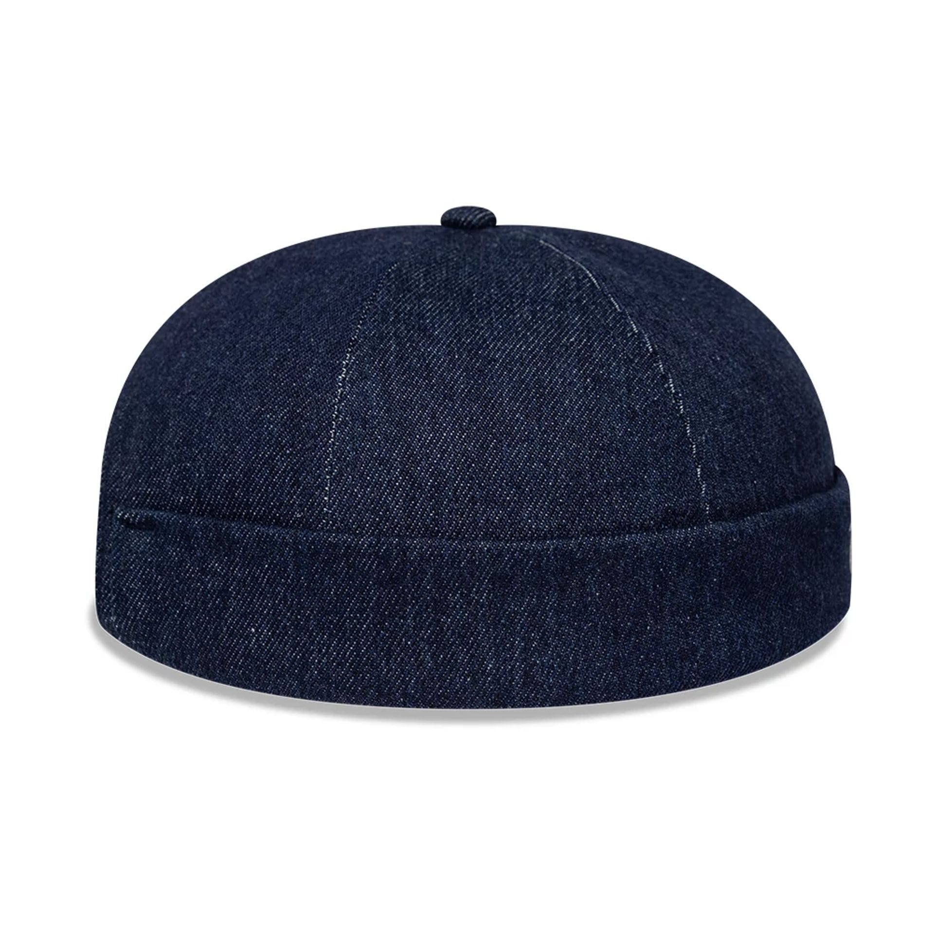Pictured is this MLB Denim Skully New York Yankees Docker cap in navy. 7