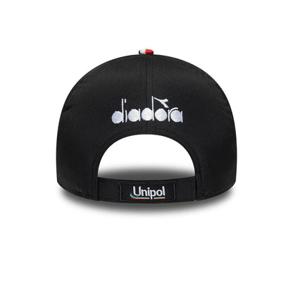 Pictured is this Replica Pecco Bagnaia Mugello Race Special Ducati 9FORTY E-Frame cap in red. 5