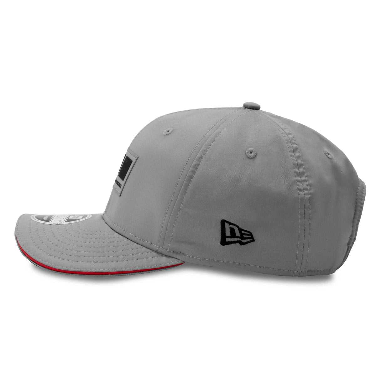 Pictured is this Special Edition Genesis Magma Racing 9SEVENTY Stretch Snap cap in grey. 5