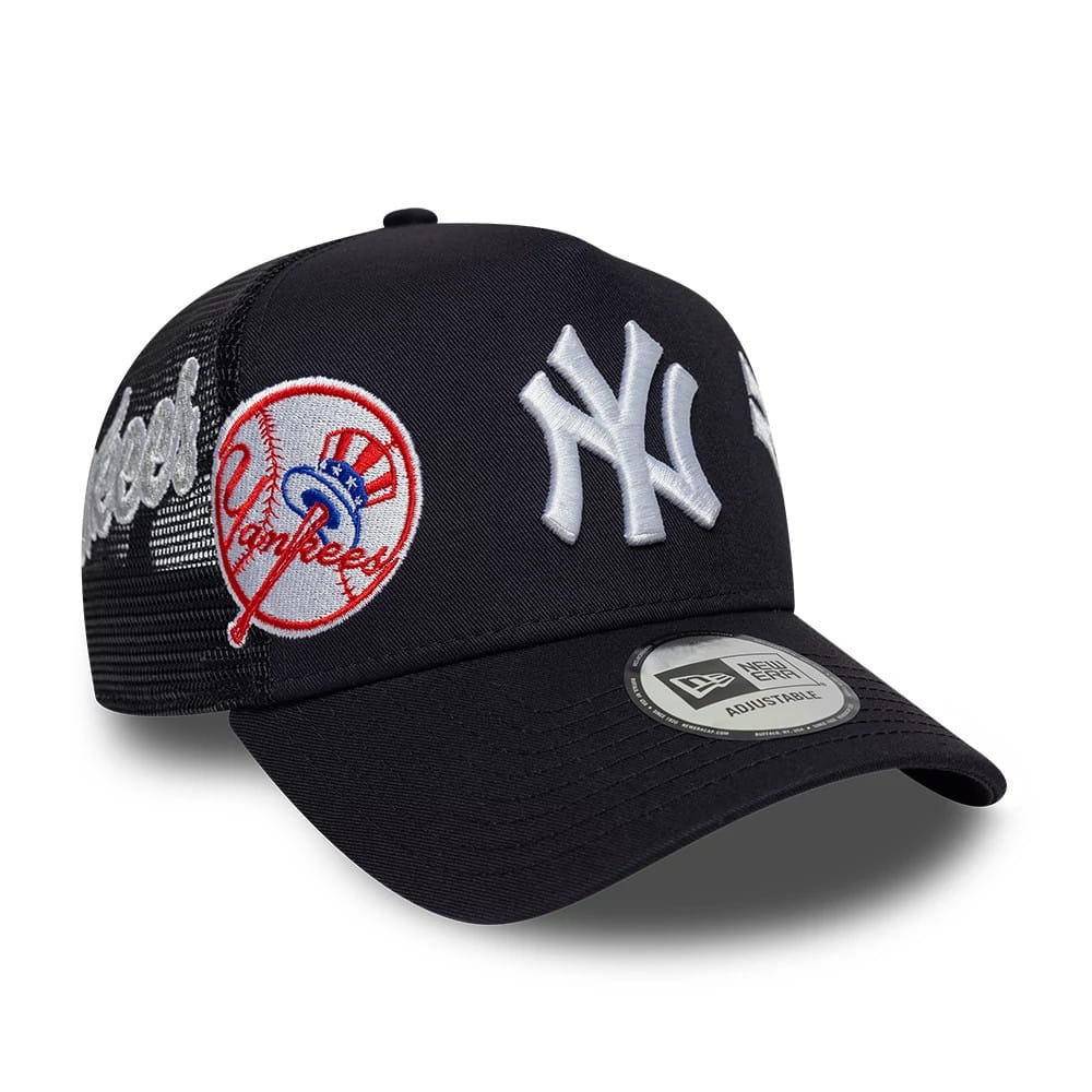 L*E様 S*m様 9FORTY / CAP / POLY. MESH. NEW MLB Patch New York Yankees Navy 9FORTY A-Frame Trucker Cap | NEC EU