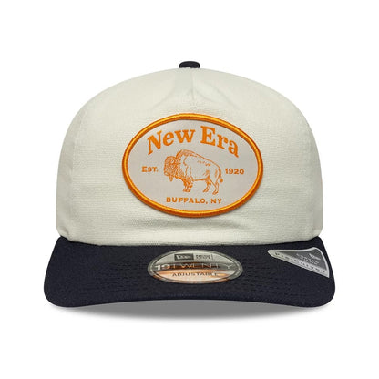 Pictured is this New Era Buffalo 19TWENTY cap in cream. 2