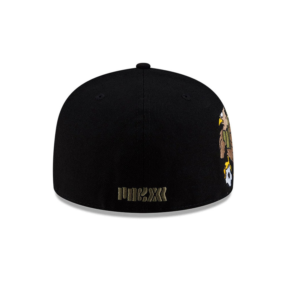 Pictured is this Roji Soccer 59FIFTY Fitted cap in black. 7