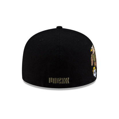 Pictured is this Roji Soccer 59FIFTY Fitted cap in black. 7