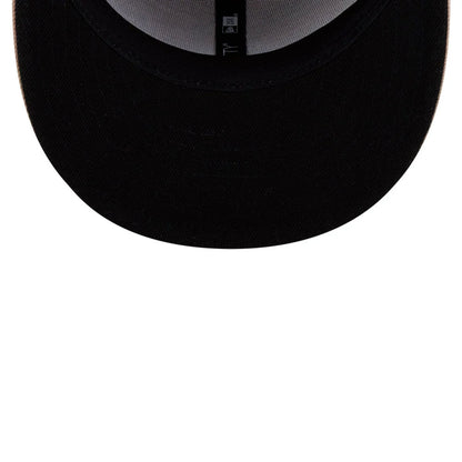 Pictured is this Roji Soccer 59FIFTY Fitted cap in beige. 2