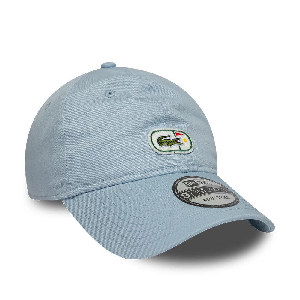 Pictured is this Lacoste X New Era 9TWENTY cap in pastel blue. 3