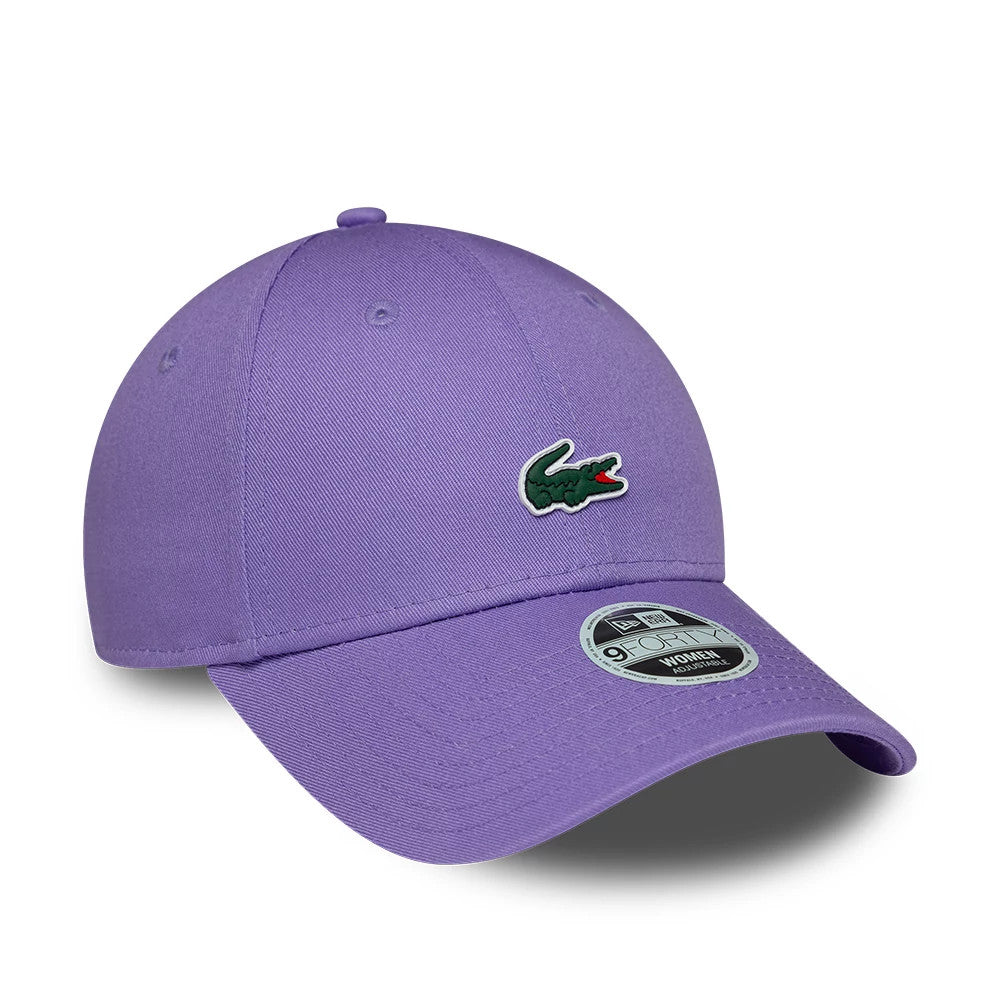 Pictured is this Womens Lacoste X New Era 9FORTY cap in purple. 3