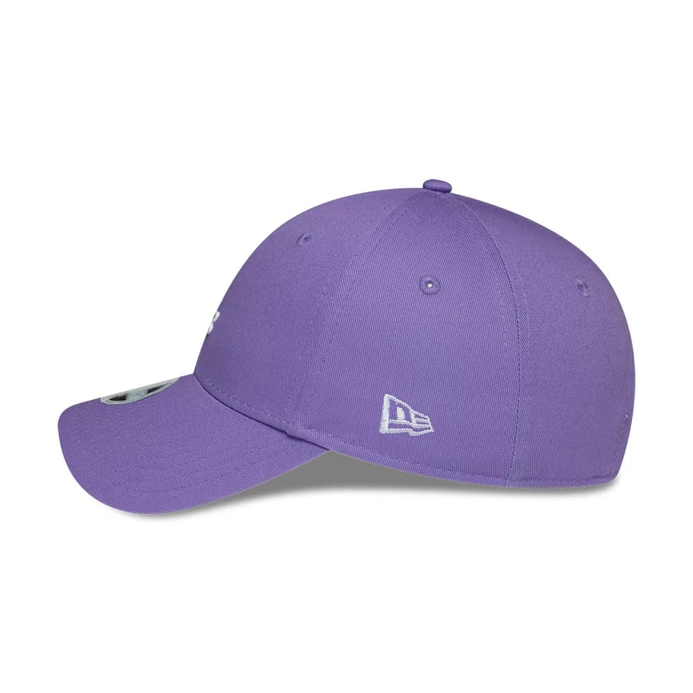 Pictured is this Womens Lacoste X New Era 9FORTY cap in purple. 5