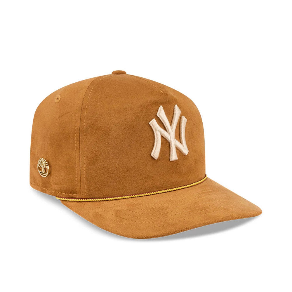 Pictured is this Timberland X MLB Faux Nubuck New York Yankees 19TWENTY cap in panama tan. 1