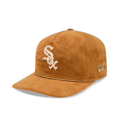 Pictured is this Timberland X MLB Faux Nubuck Chicago White Sox 19TWENTY cap in Faux Nubuck panama tan. 4