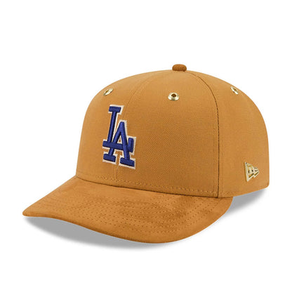 Pictured is this Timberland X MLB LA Dodgers 59FIFTY Fitted cap in panama tan. 4