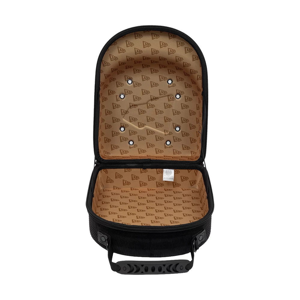 Pictured is this New Era Cord 6Pk 59FIFTY Cap Carrier in black. 2