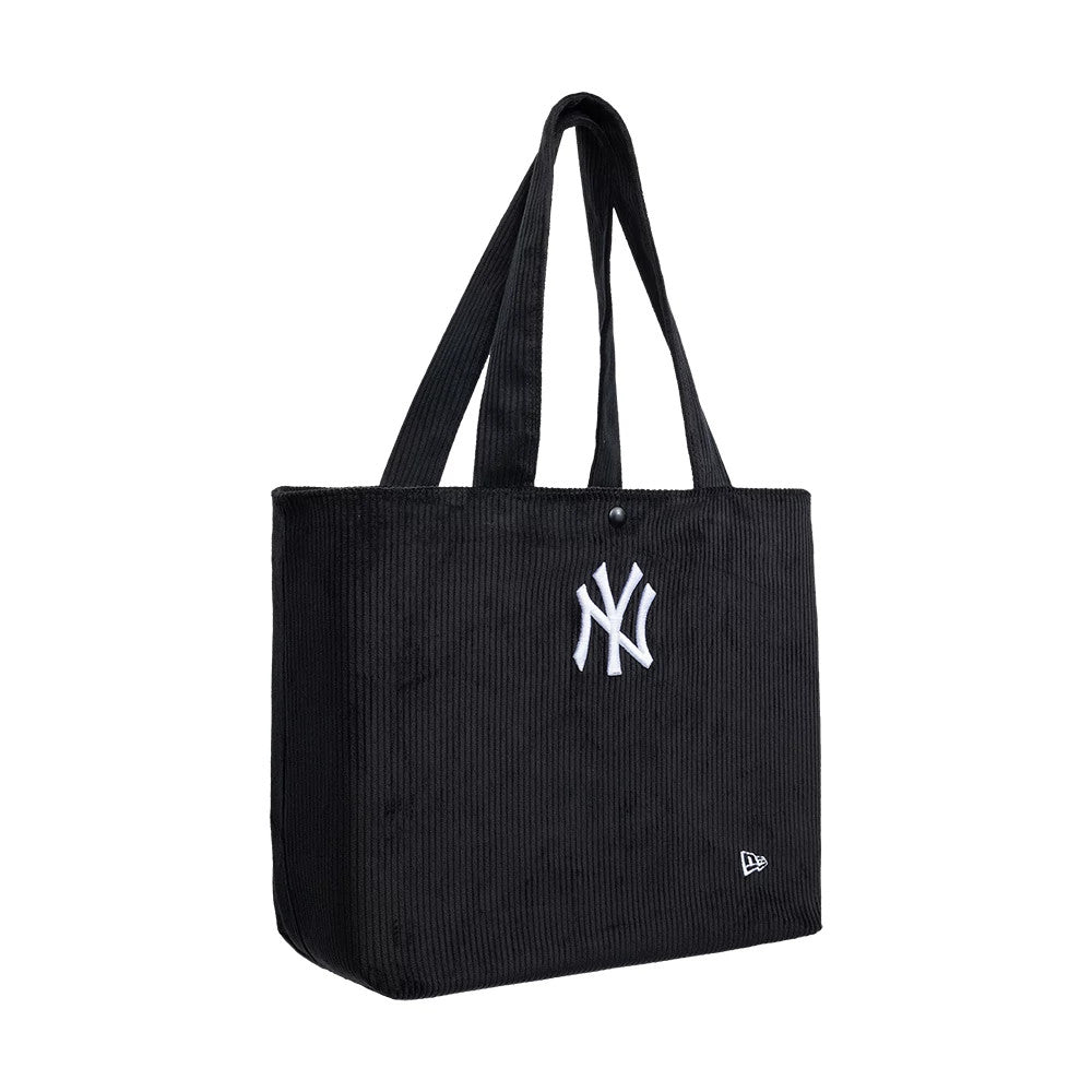Pictured is this MLB Chunky Cord New York Yankees Tote Bag in black. 3