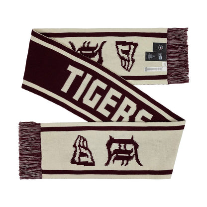 Pictured is this MLB Chunky Team Detroit Tigers Scarf in dark purple. 2
