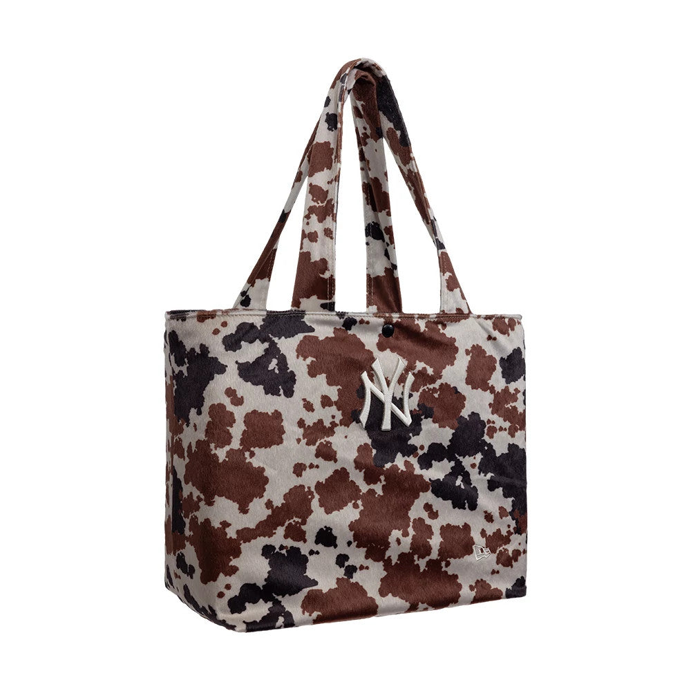 Pictured is this MLB New York Yankees Tote Bag in cow print. 3