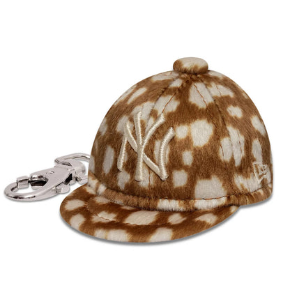 Pictured is this MLB Animal Mini Cap New York Yankees Key Chain in light brown. 1