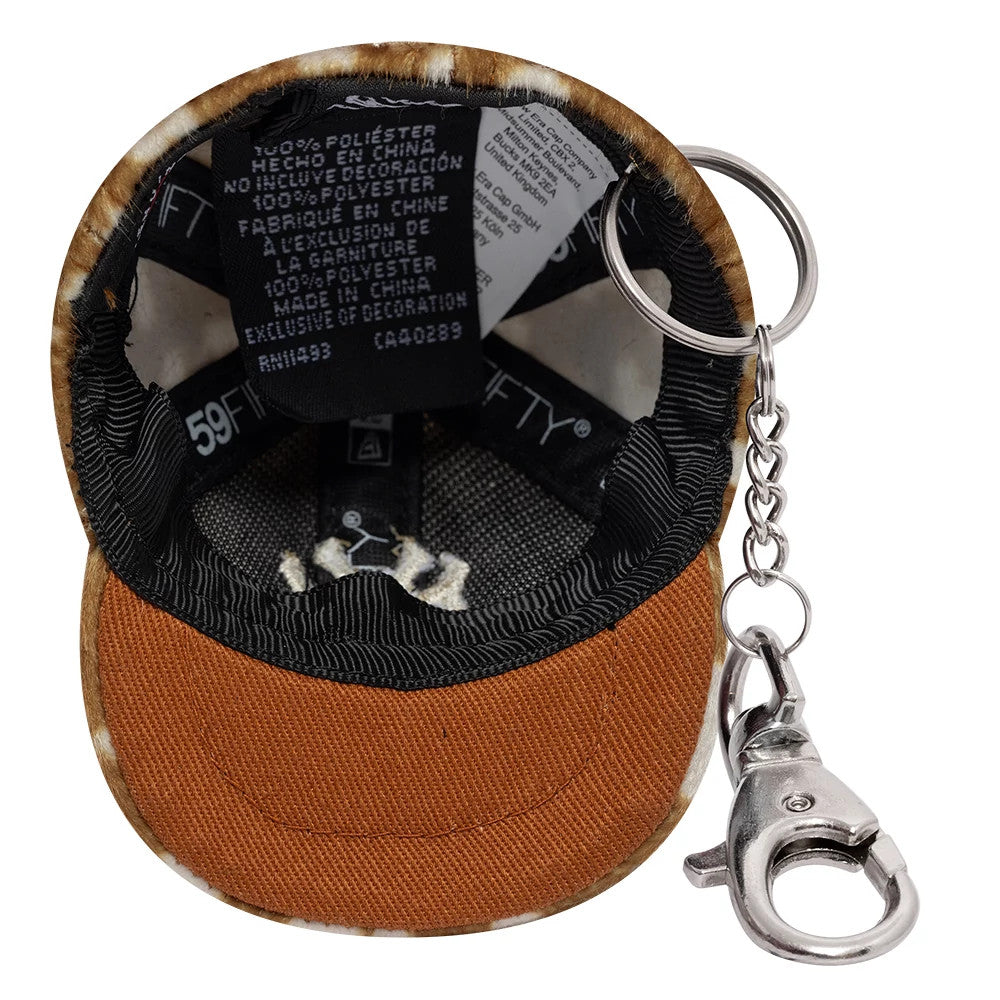 Pictured is this MLB Animal Mini Cap New York Yankees Key Chain in light brown. 5