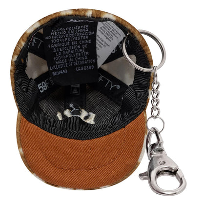 Pictured is this MLB Animal Mini Cap New York Yankees Key Chain in light brown. 5