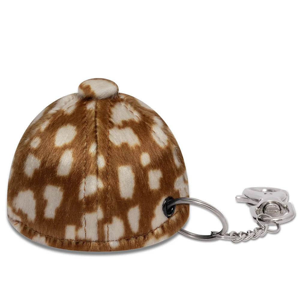 Pictured is this MLB Animal Mini Cap New Era Key Chain in Cow Print. 4
