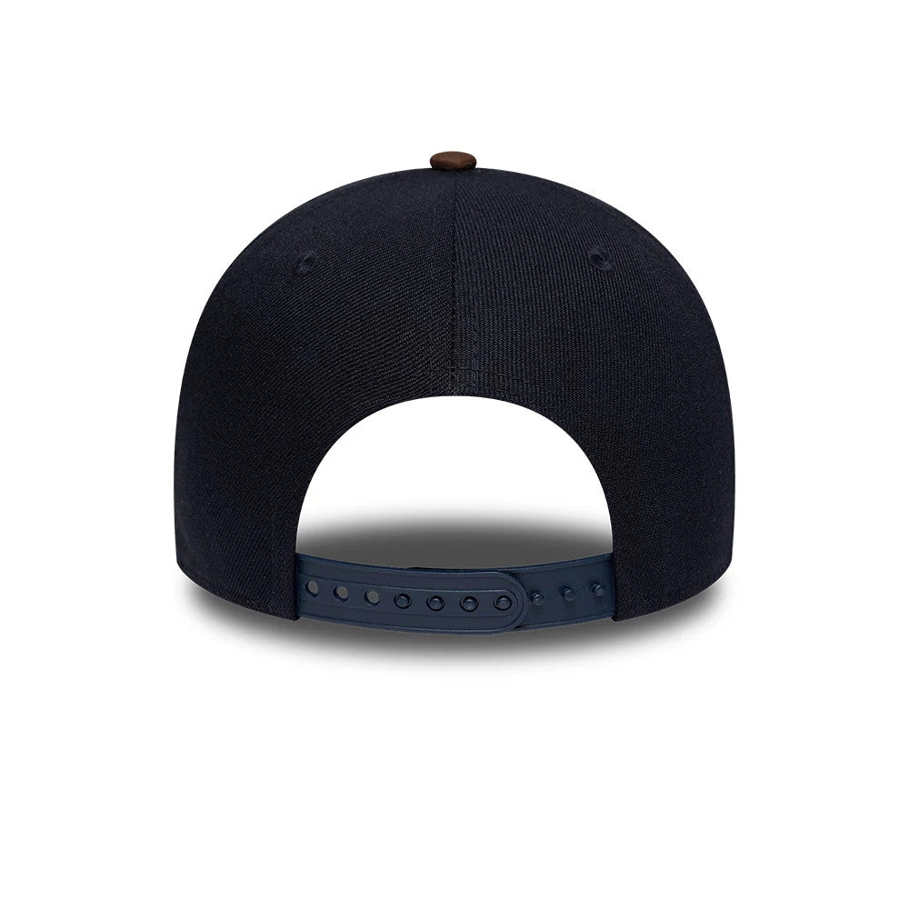 Pictured is this MLB Suede Visor Detroit Tigers 9FORTY E-Frame cap in navy. 4