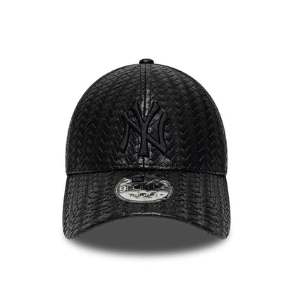 Pictured is this MLB PU Weave New York Yankees 9FORTY cap in black. 2