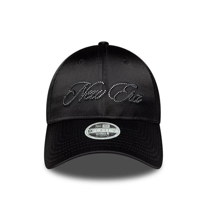 Pictured is this Womens New Era Satin Gem 9FORTY cap in black. 2