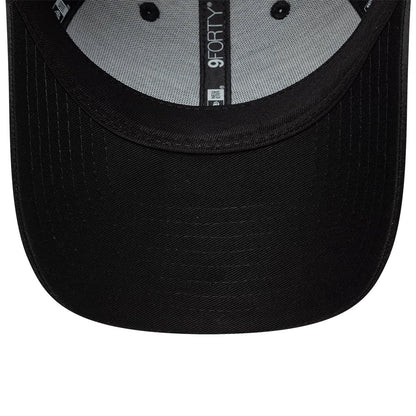 Pictured is this Womens New Era Satin Gem 9FORTY cap in black. 5