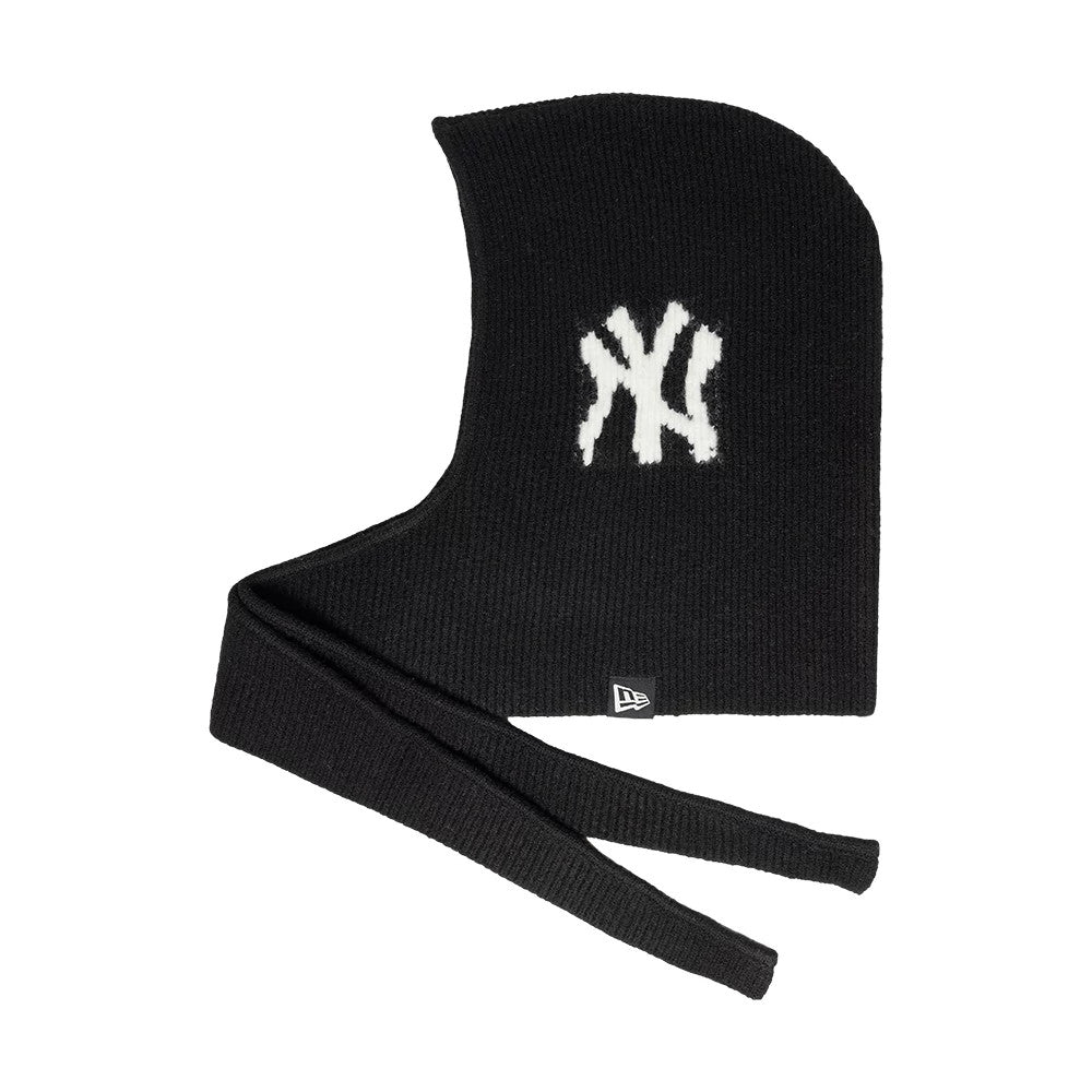 Pictured is this Womens MLB Knitted New York Yankees Balaclava hat in black. 5