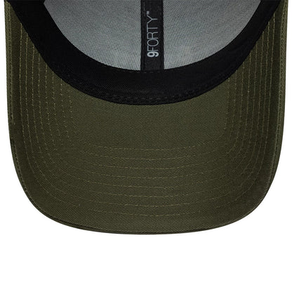 Pictured is this New Era Gem Patch Distress 9FORTY cap in green. 5