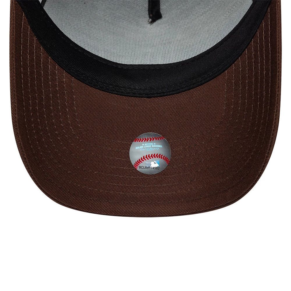 Pictured is this MLB Team Outline LA Dodgers 9FORTY E-Frame cap in brown. 5