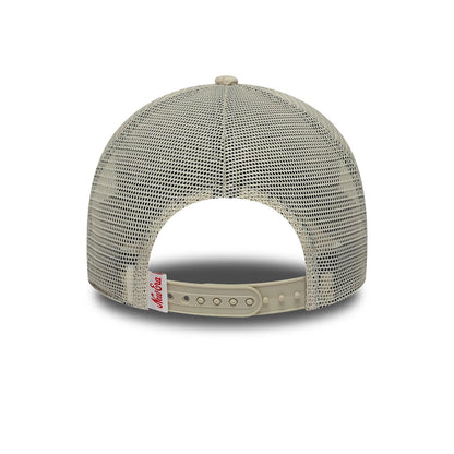 Pictured is this New Era Cord Visor 9FORTY E-Frame Trucker cap in navy. 4