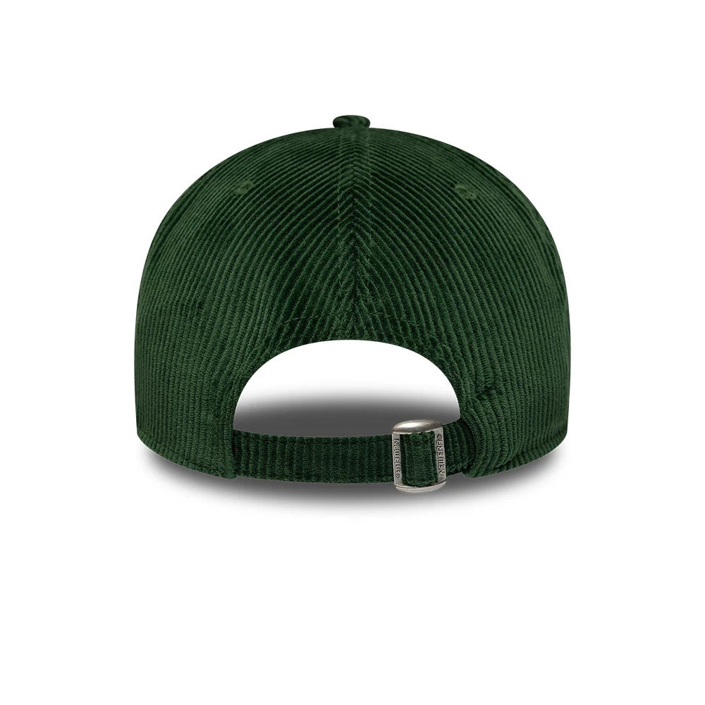 Pictured is this MLB Cord Script LA Dodgers 9TWENTY A-Frame cap in dark green. 4