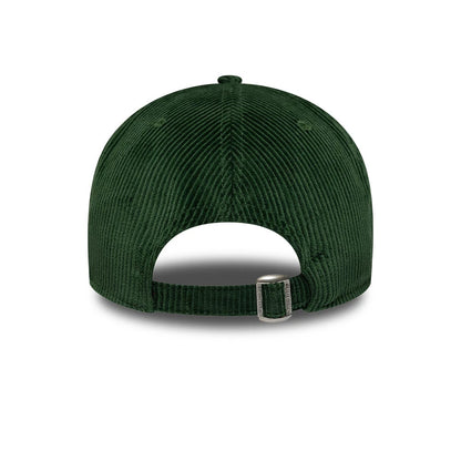 Pictured is this MLB Cord Script LA Dodgers 9TWENTY A-Frame cap in dark green. 4