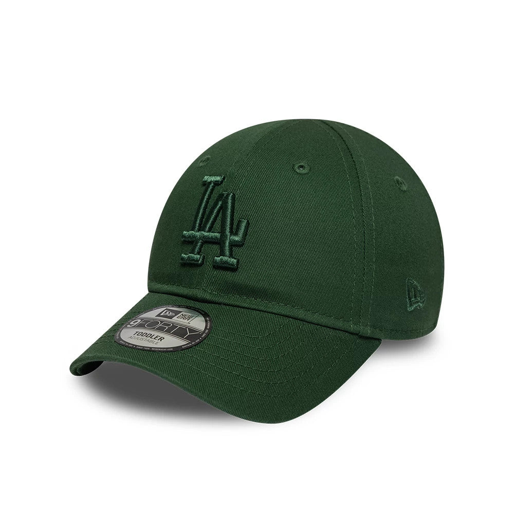 Pictured is this Toddler MLB League Essential LA Dodgers 9FORTY cap in dark green. 1