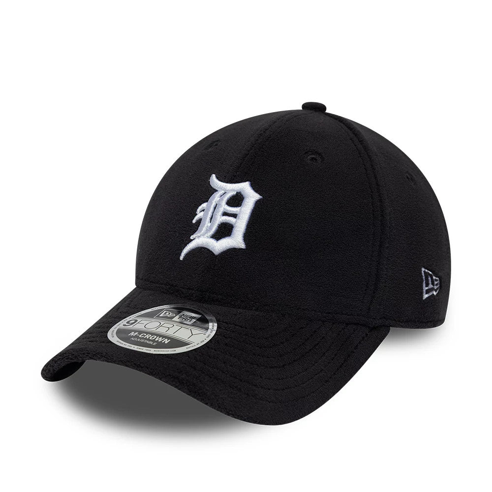 Pictured is this MLB Fleece Detroit Tigers 9FORTY M-Crown cap in black. 1