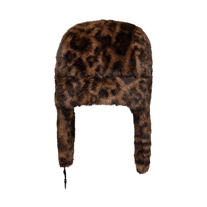 Pictured is this New Era Leo Faux Fur Trapper hat in dark brown. 8