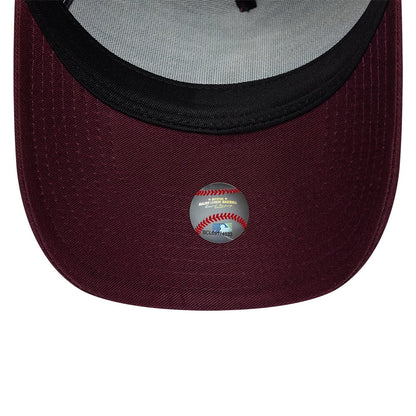 Pictured is this MLB League Essential LA Dodgers 9FORTY E-Frame cap in dark purple. 5