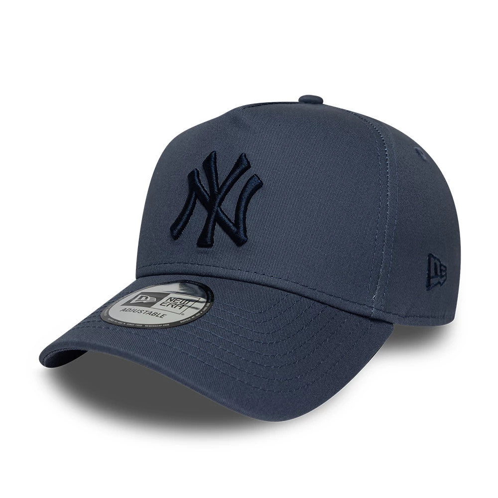 Pictured is this MLB League Essential New York Yankees 9FORTY E-Frame cap in dark blue. 1