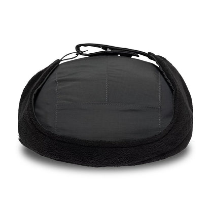 Pictured is this New Era Fleece Dogear Camper cap in charcoal. 7