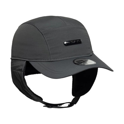 Pictured is this New Era Fleece Dogear Camper cap in charcoal. 6
