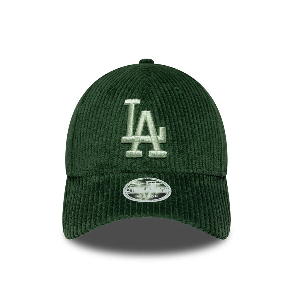Pictured is this Womens MLB Chunky Cord LA Dodgers 9FORTY M-Crown cap in dark green. 2