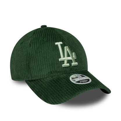 Pictured is this Womens MLB Chunky Cord LA Dodgers 9FORTY M-Crown cap in dark green. 3